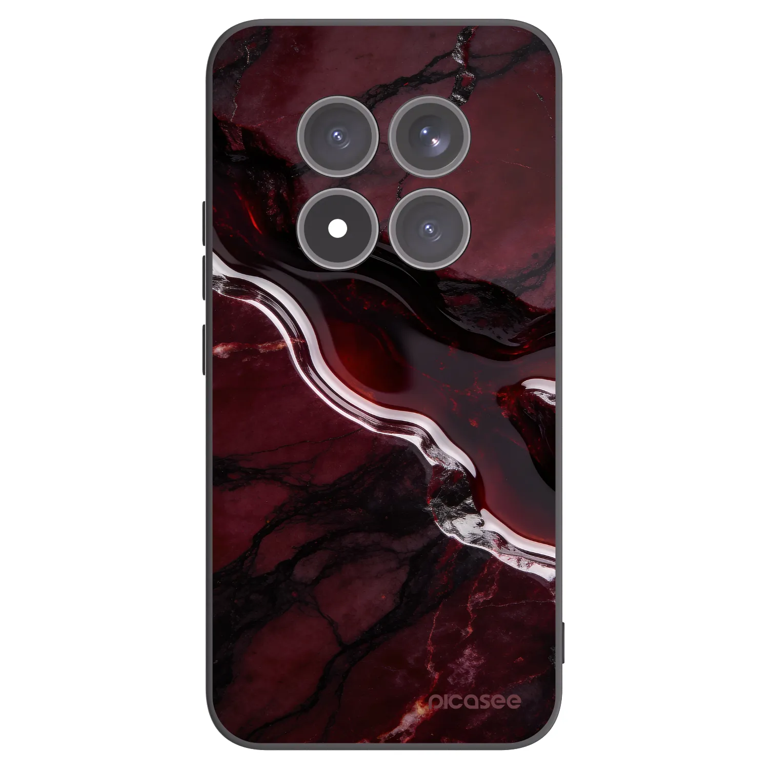 Picasee Xiaomi Redmi Note 15 Pro+ Hülle - Schwarzes Silikon - Cherry stone