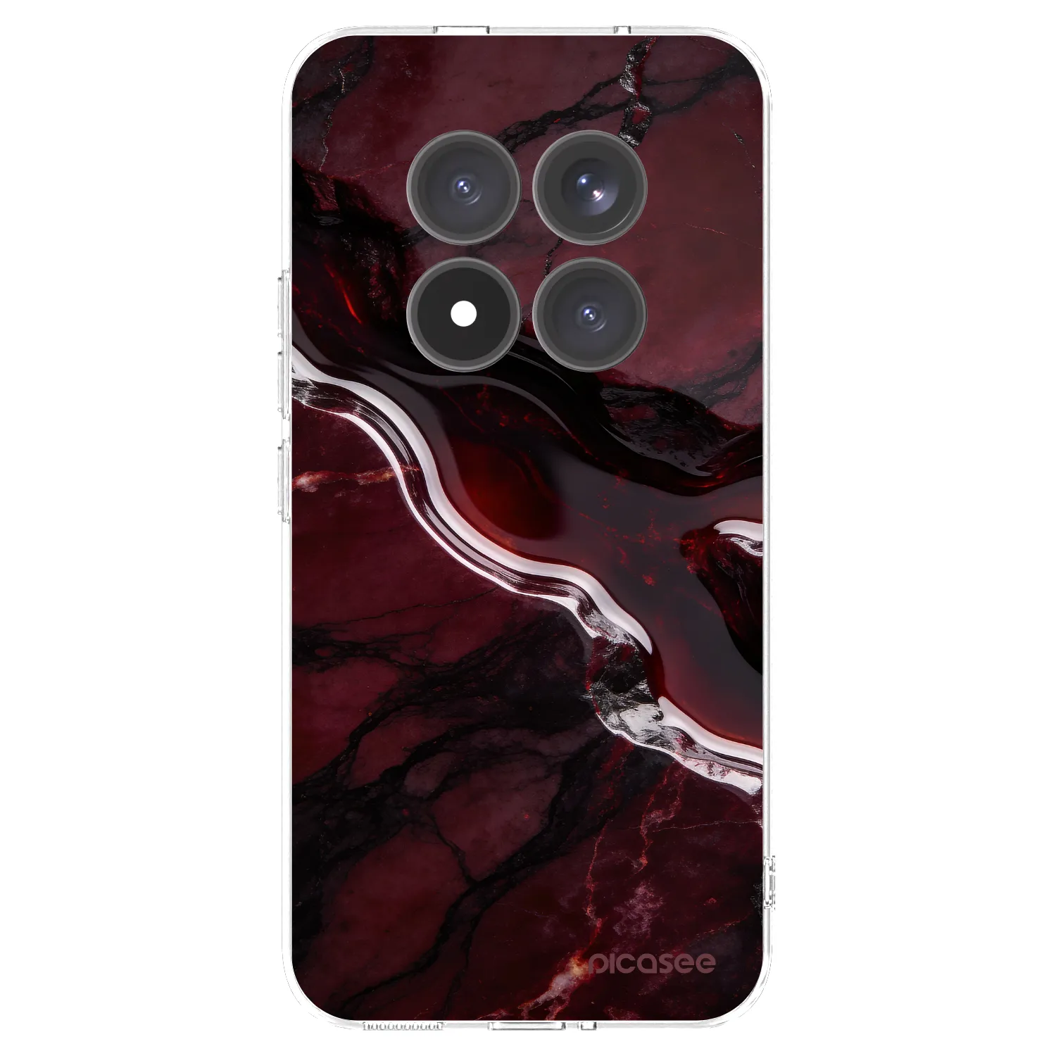Picasee Xiaomi Redmi Note 15 Pro+ Hülle - Transparentes Silikon - Cherry stone