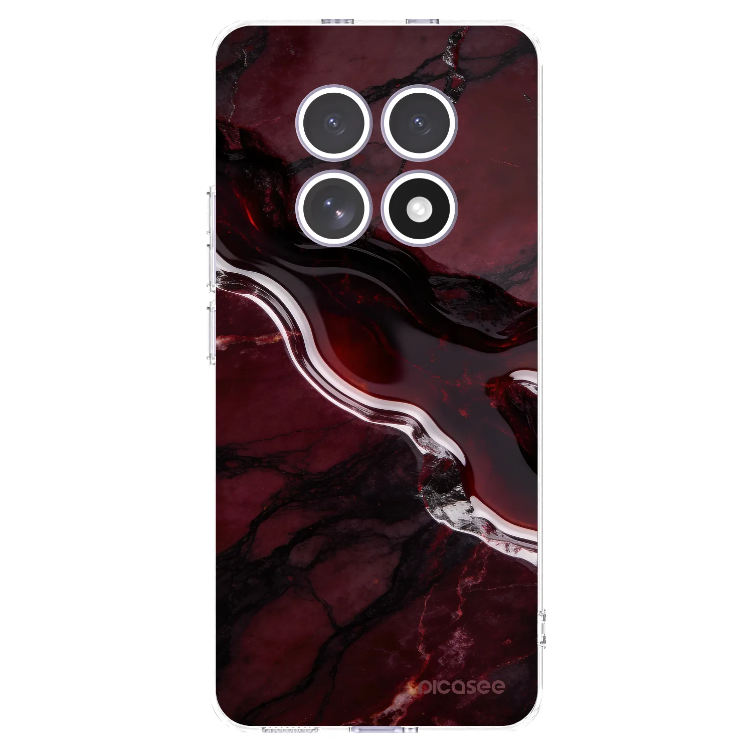 Picasee Xiaomi Redmi Note 15 4G Hülle - Transparentes Silikon - Cherry stone