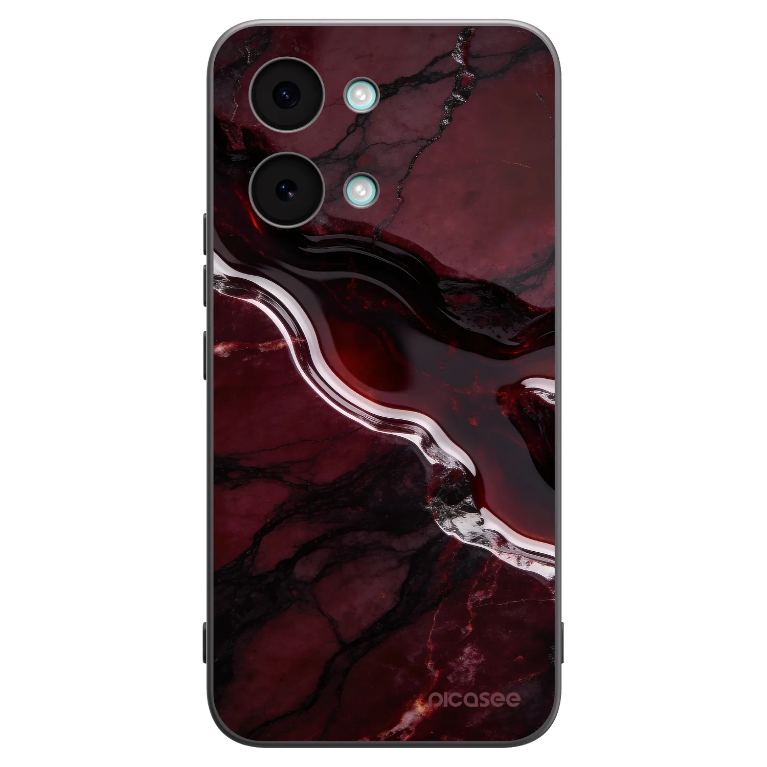 Picasee Xiaomi Poco X8 Pro Max Hülle - Schwarzes Silikon - Cherry stone