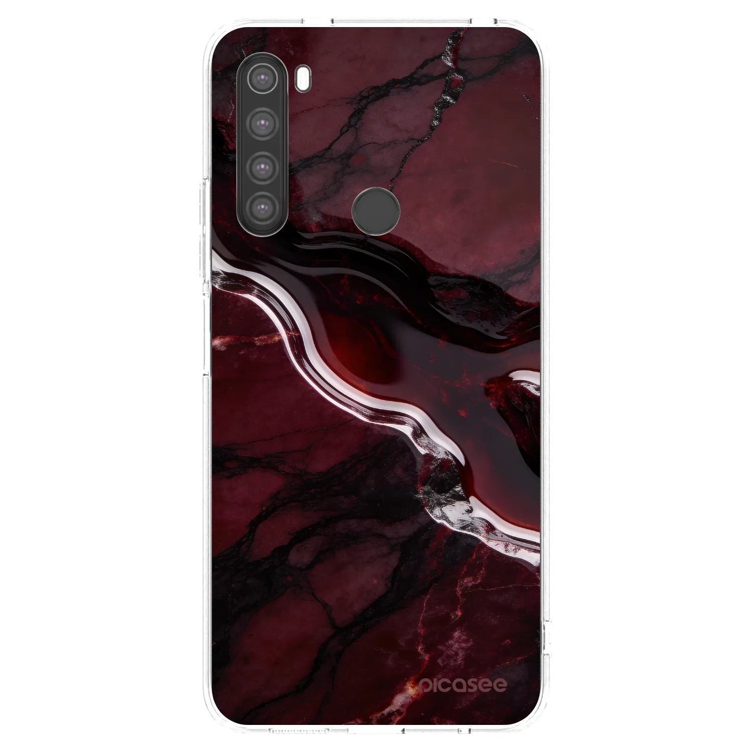 Picasee Xiaomi Redmi Note 8 Hülle - Transparentes Silikon - Cherry stone