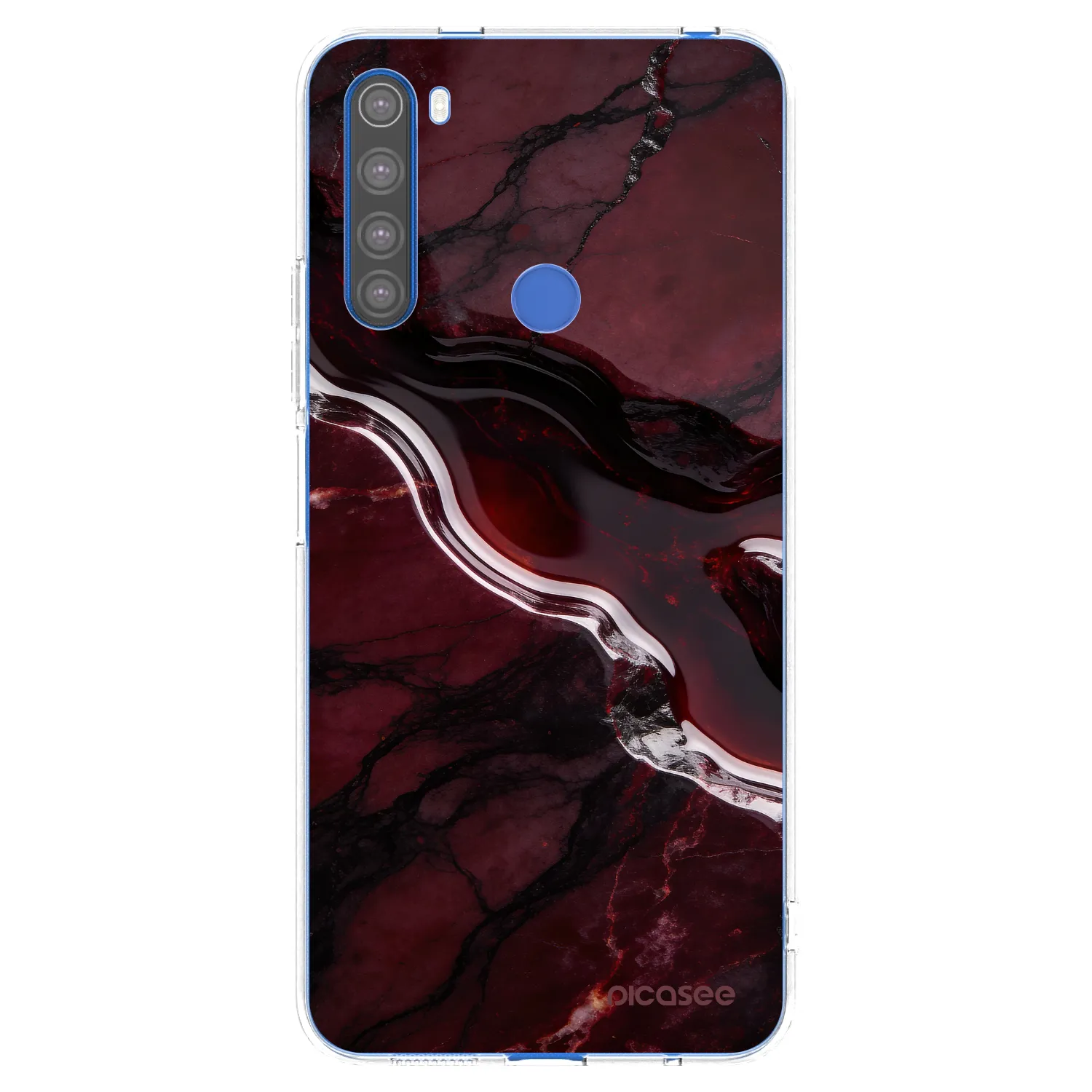 Picasee Xiaomi Redmi Note 8T Hülle - Transparentes Silikon - Cherry stone