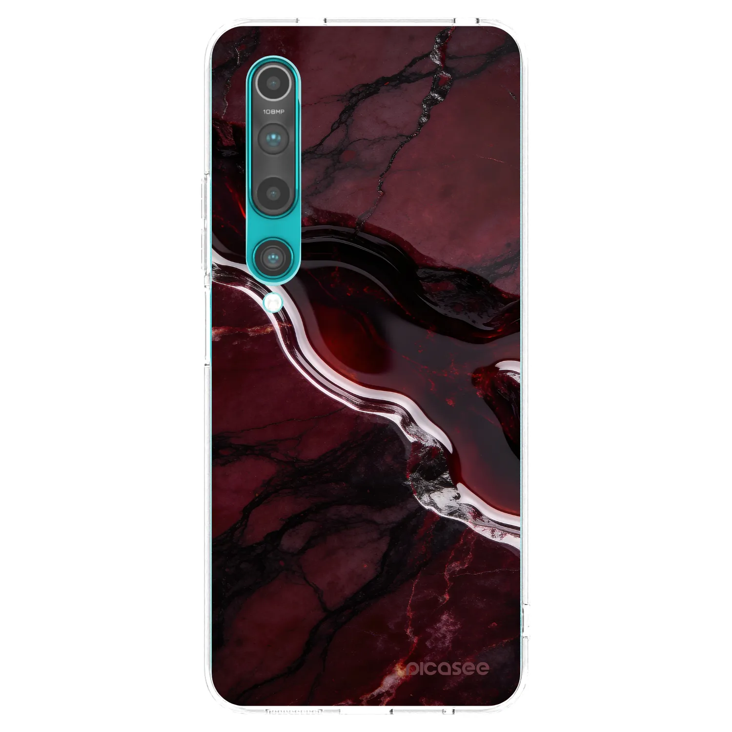Picasee Xiaomi Mi 10 Hülle - Transparentes Silikon - Cherry stone