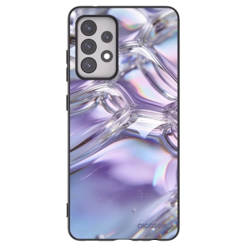Picasee Samsung Galaxy A52 5G A525F Hülle - Schwarzes Silikon - Iridescent bubbles