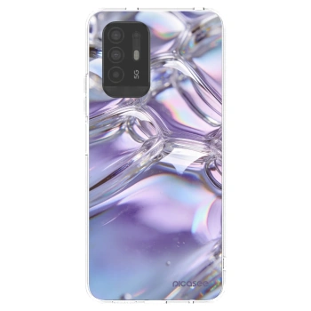 Picasee OPPO A94 5G Hülle - Transparentes Silikon - Iridescent bubbles