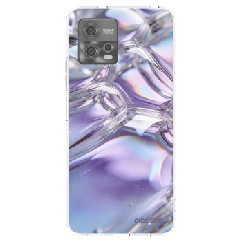 Picasee Motorola Moto G72 Hülle - Transparentes Silikon - Iridescent bubbles