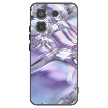 Picasee Xiaomi Poco X6 Hülle - Schwarzes Silikon - Iridescent bubbles