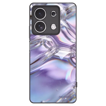 Picasee Xiaomi Redmi Note 13 4G Hülle - Schwarzes Silikon - Iridescent bubbles