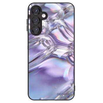 Picasee Samsung Galaxy A16 5G Hülle - Schwarzes Silikon - Iridescent bubbles