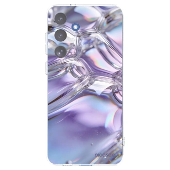 Picasee Samsung Galaxy S25 FE 5G Hülle - Transparentes Silikon - Iridescent bubbles