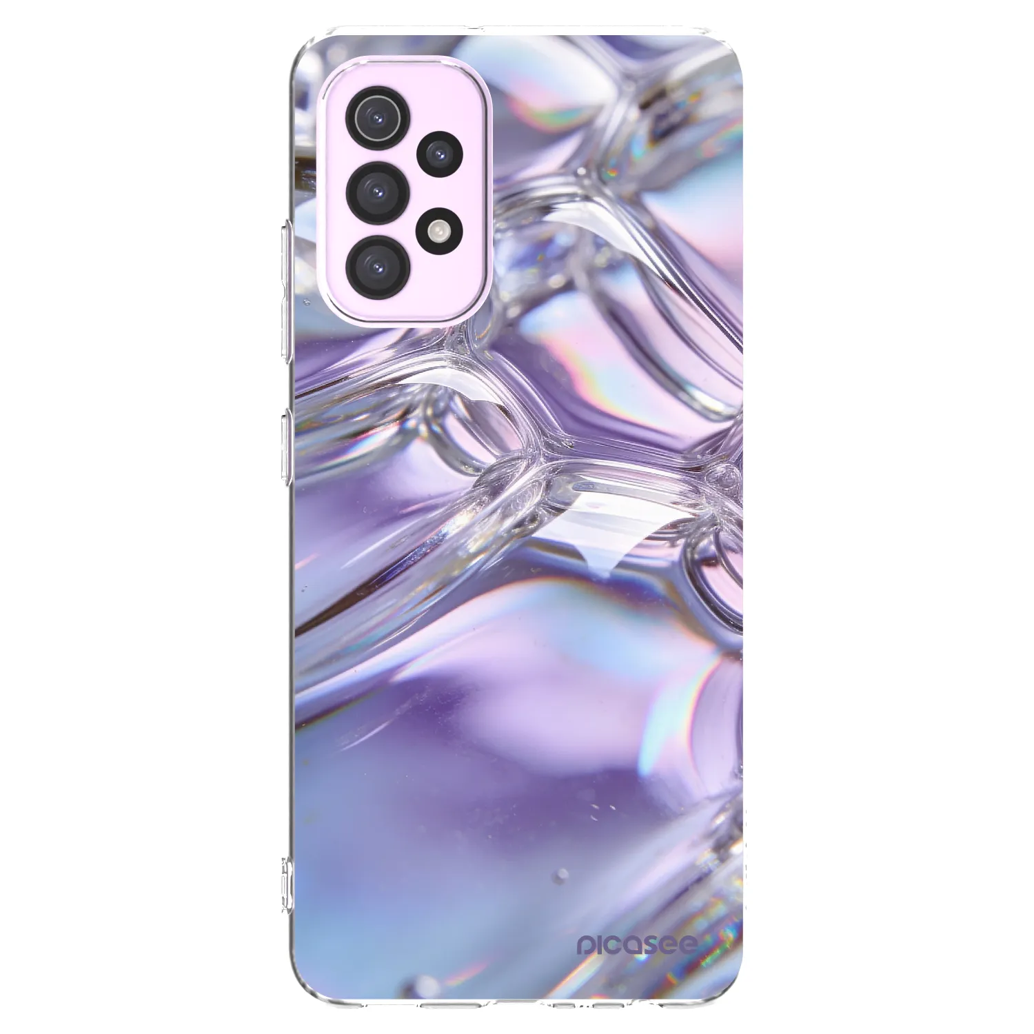 Picasee Samsung Galaxy A32 5G A326B Hülle - Transparentes Silikon - Iridescent bubbles