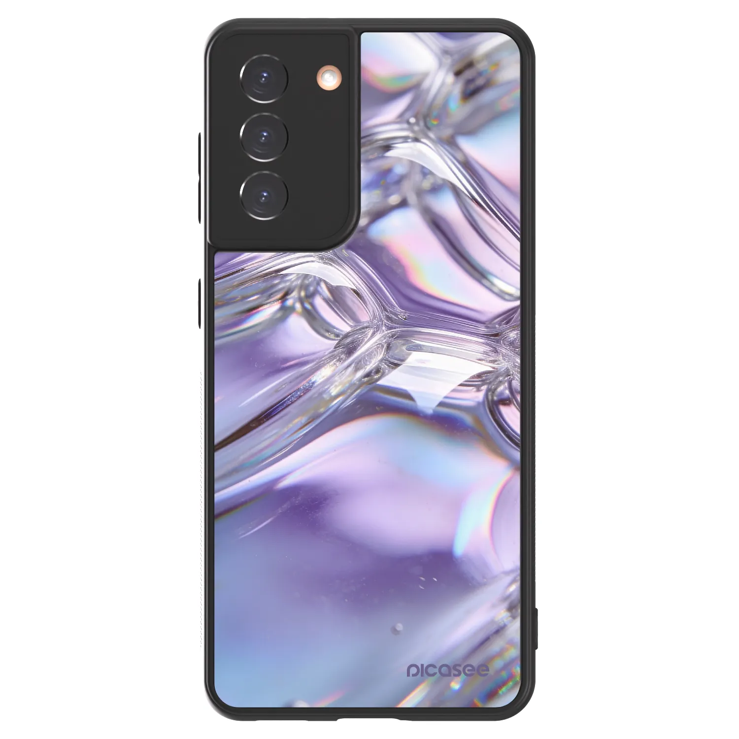 Picasee ULTIMATE CASE für Samsung Galaxy S21 5G G991B - Iridescent bubbles