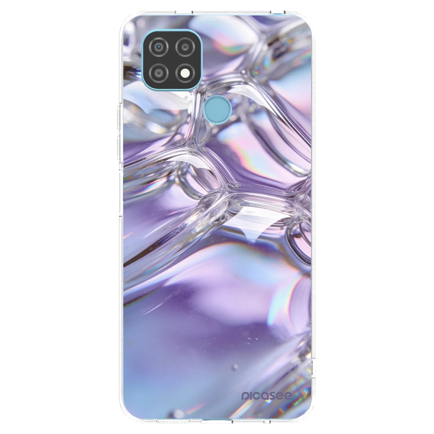 Picasee Realme C21 Hülle - Transparentes Silikon - Iridescent bubbles
