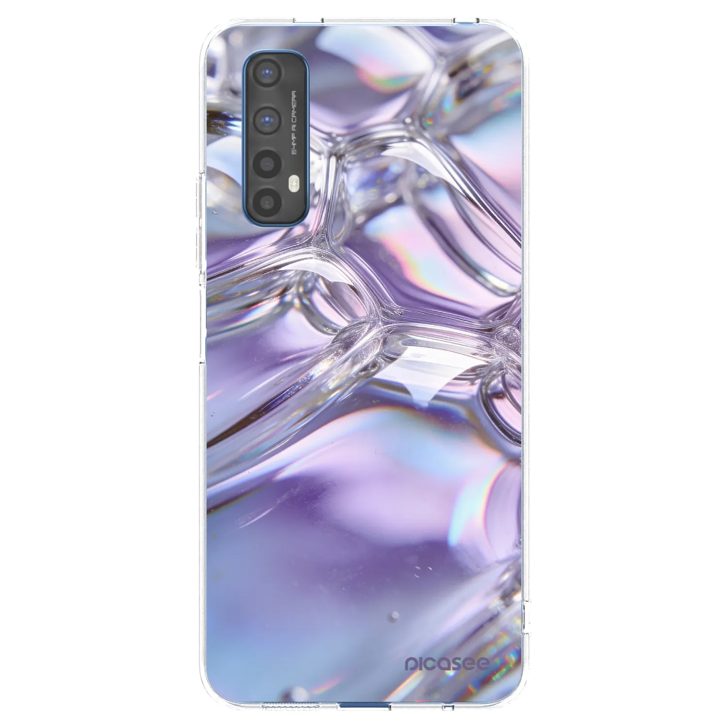 Picasee Realme 7 Hülle - Transparentes Silikon - Iridescent bubbles