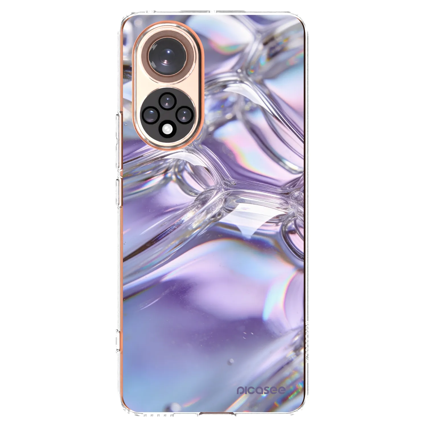 Picasee Honor 50 5G Hülle - Transparentes Silikon - Iridescent bubbles