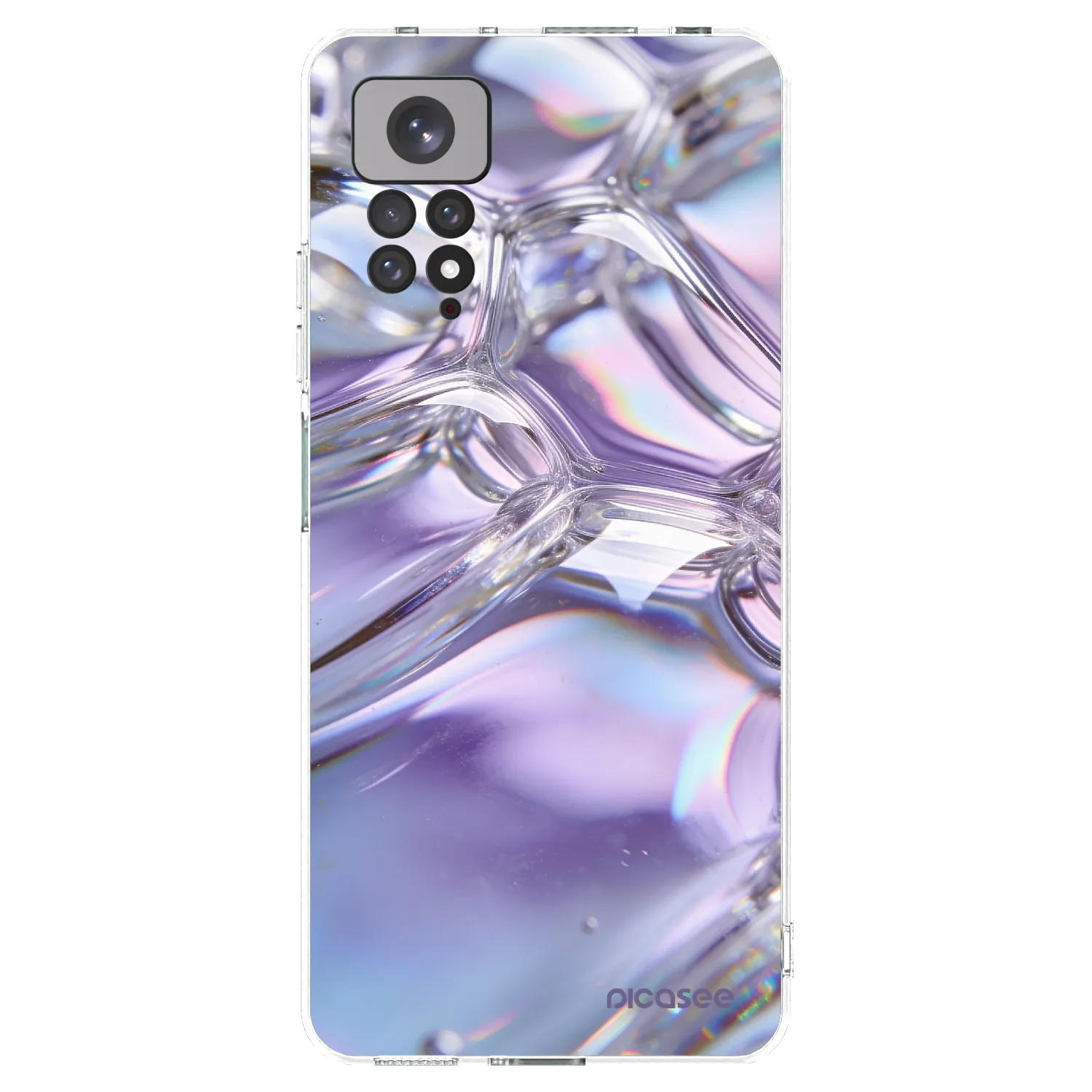 Picasee Xiaomi Redmi Note 11S 4G Hülle - Transparentes Silikon - Iridescent bubbles
