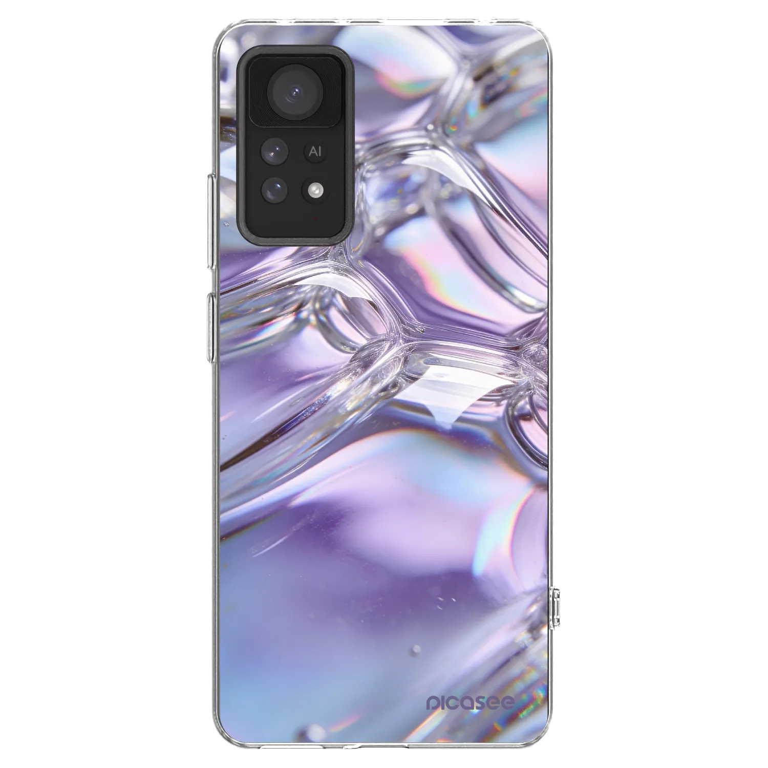 Picasee Xiaomi Redmi Note 11 Pro 5G Hülle - Transparentes Silikon - Iridescent bubbles