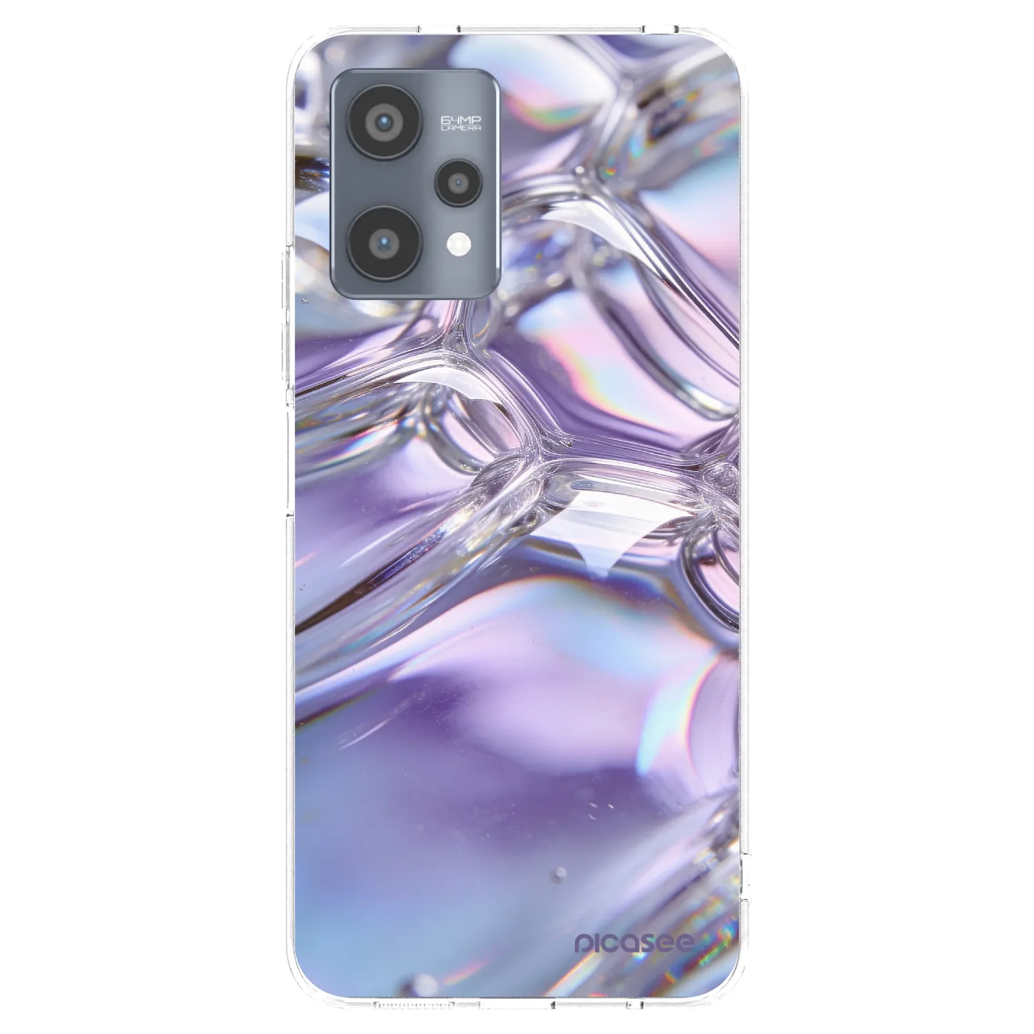 Picasee Realme 9 Pro 5G Hülle - Transparentes Silikon - Iridescent bubbles