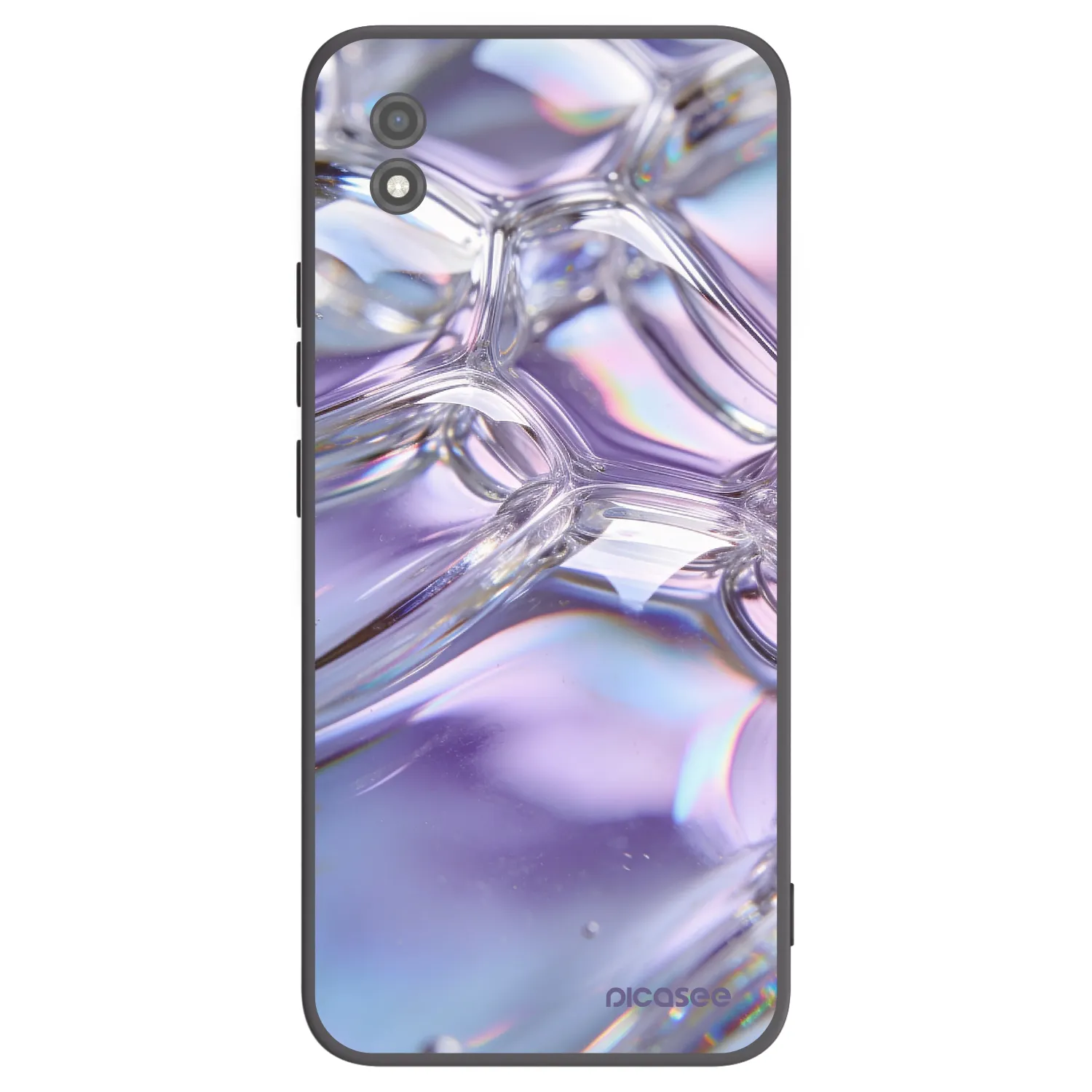 Picasee Realme C11 (2021) Hülle - Schwarzes Silikon - Iridescent bubbles