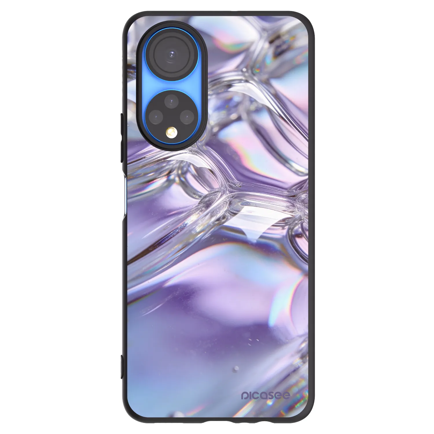 Picasee Honor X7 Hülle - Schwarzes Silikon - Iridescent bubbles