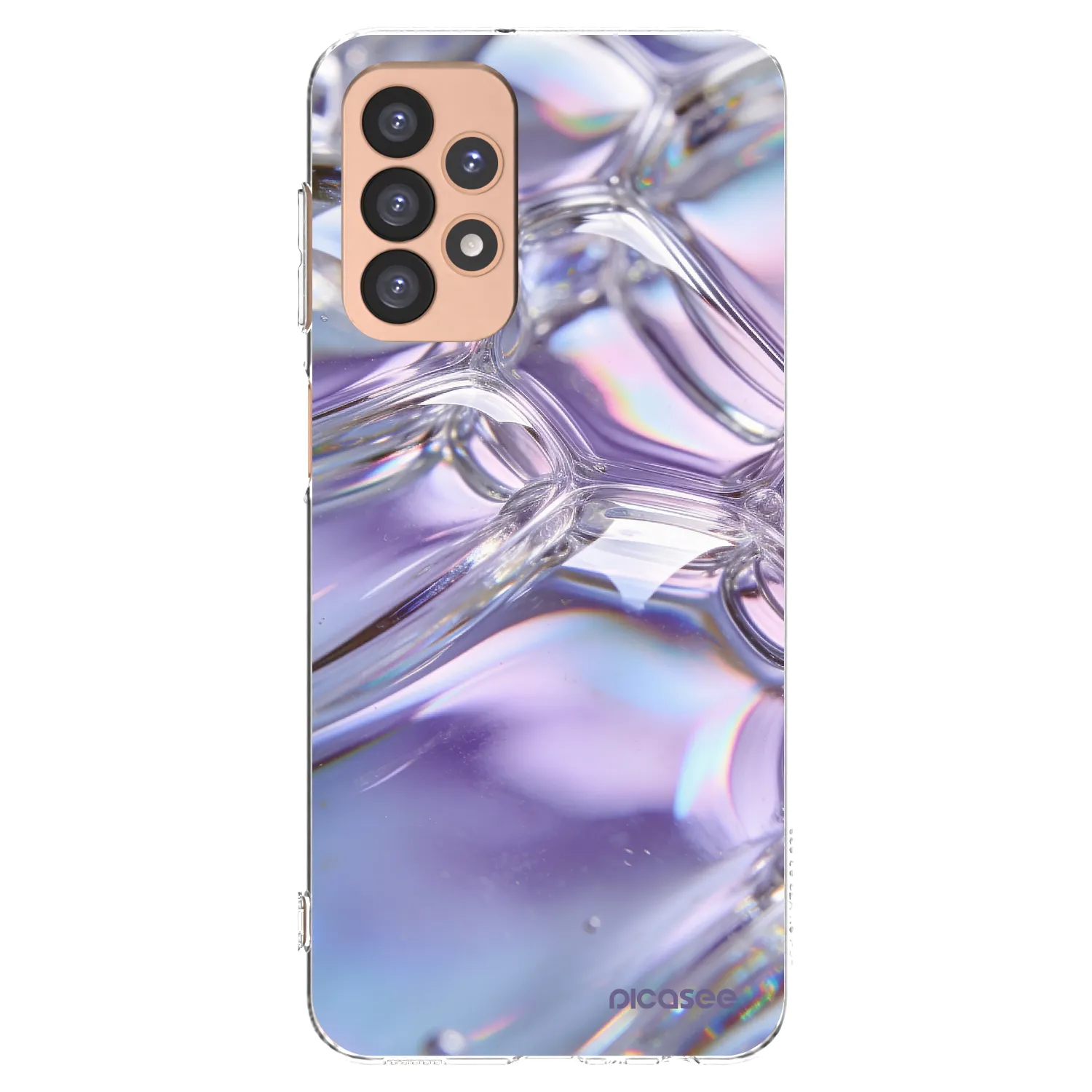 Picasee Samsung Galaxy A23 A236B 5G Hülle - Transparentes Silikon - Iridescent bubbles