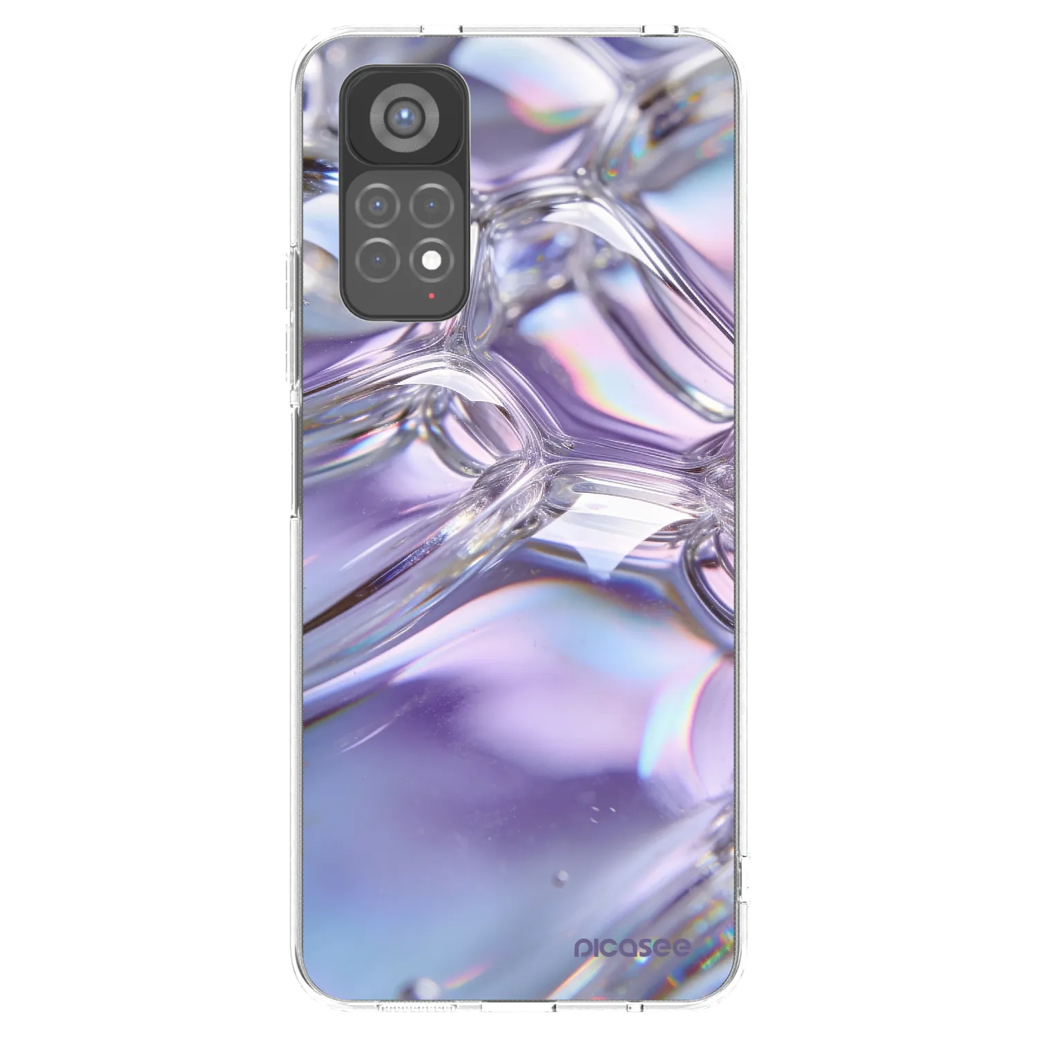 Picasee Xiaomi Redmi Note 11S 5G Hülle - Transparentes Silikon - Iridescent bubbles