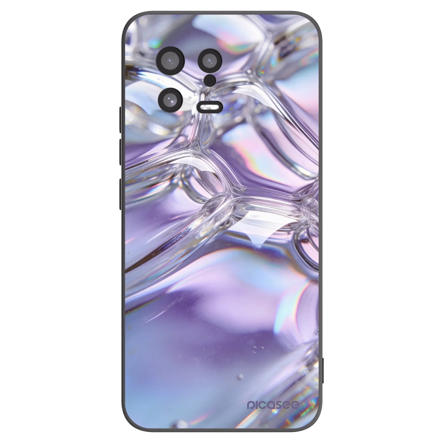 Picasee Xiaomi 13 Hülle - Schwarzes Silikon - Iridescent bubbles
