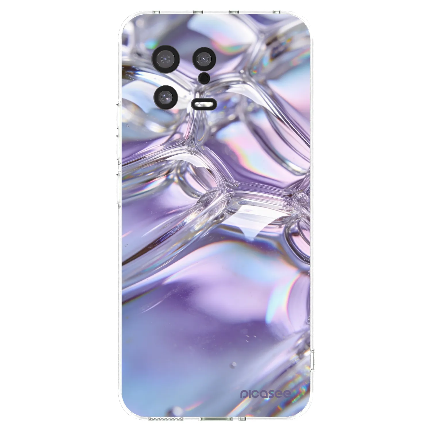 Picasee Xiaomi 13 Hülle - Transparentes Silikon - Iridescent bubbles