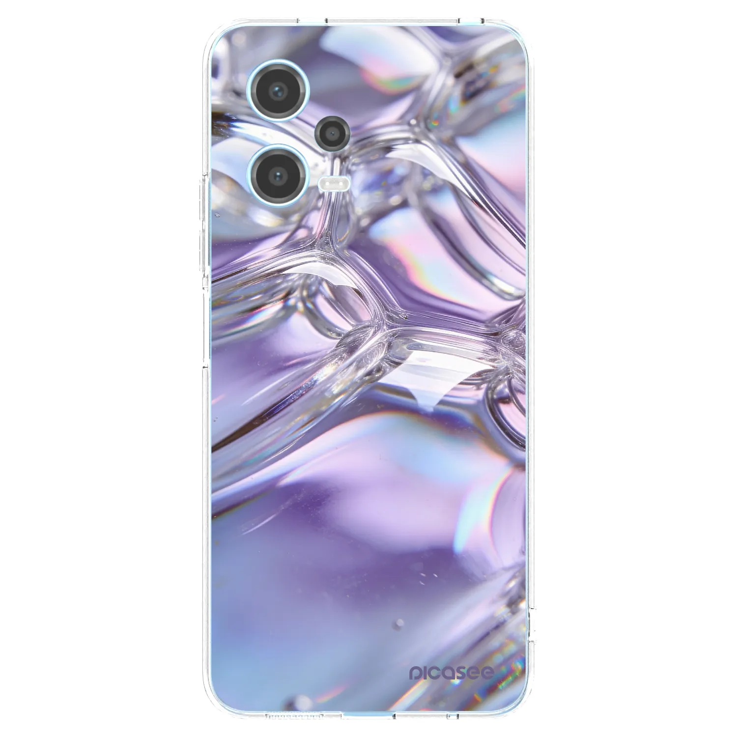 Picasee Xiaomi Redmi Note 12 5G Hülle - Transparentes Silikon - Iridescent bubbles