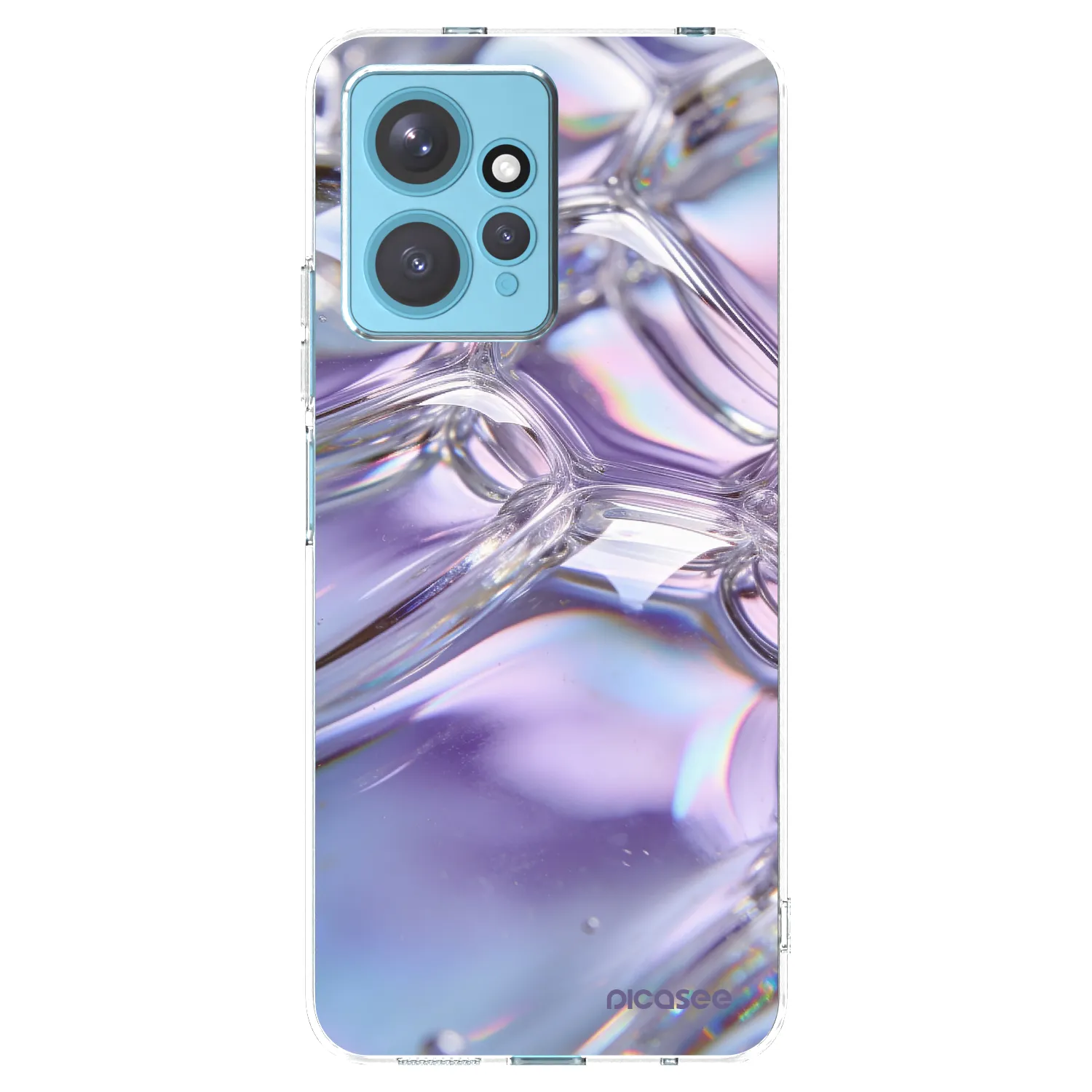 Picasee Xiaomi Redmi Note 12 4G Hülle - Transparentes Silikon - Iridescent bubbles