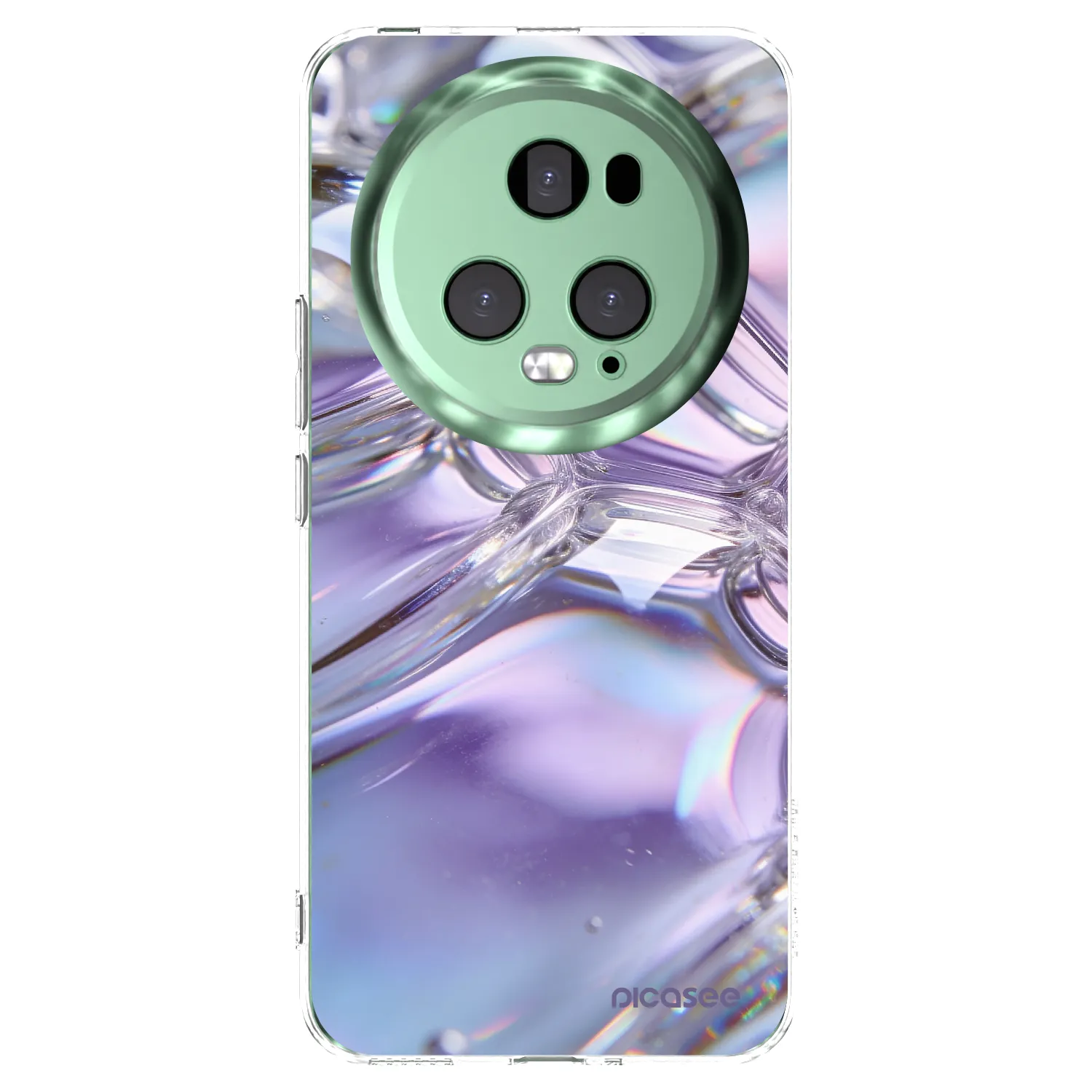 Picasee Honor Magic5 Pro Hülle - Transparentes Silikon - Iridescent bubbles