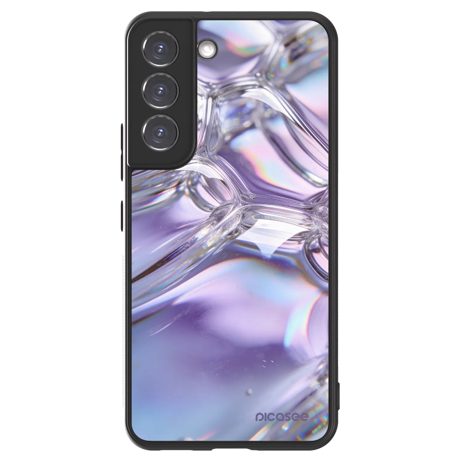 Picasee ULTIMATE CASE PowerShare für Samsung Galaxy S22 5G - Iridescent bubbles