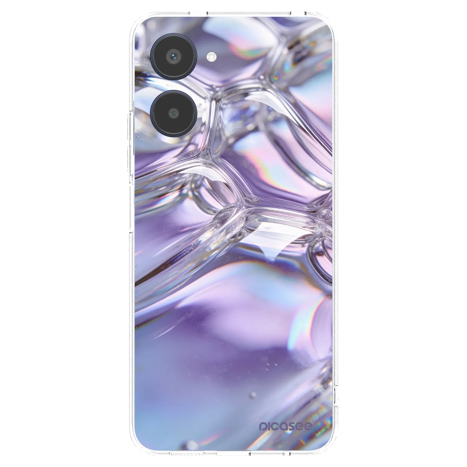 Picasee Realme 10 4G Hülle - Transparentes Silikon - Iridescent bubbles