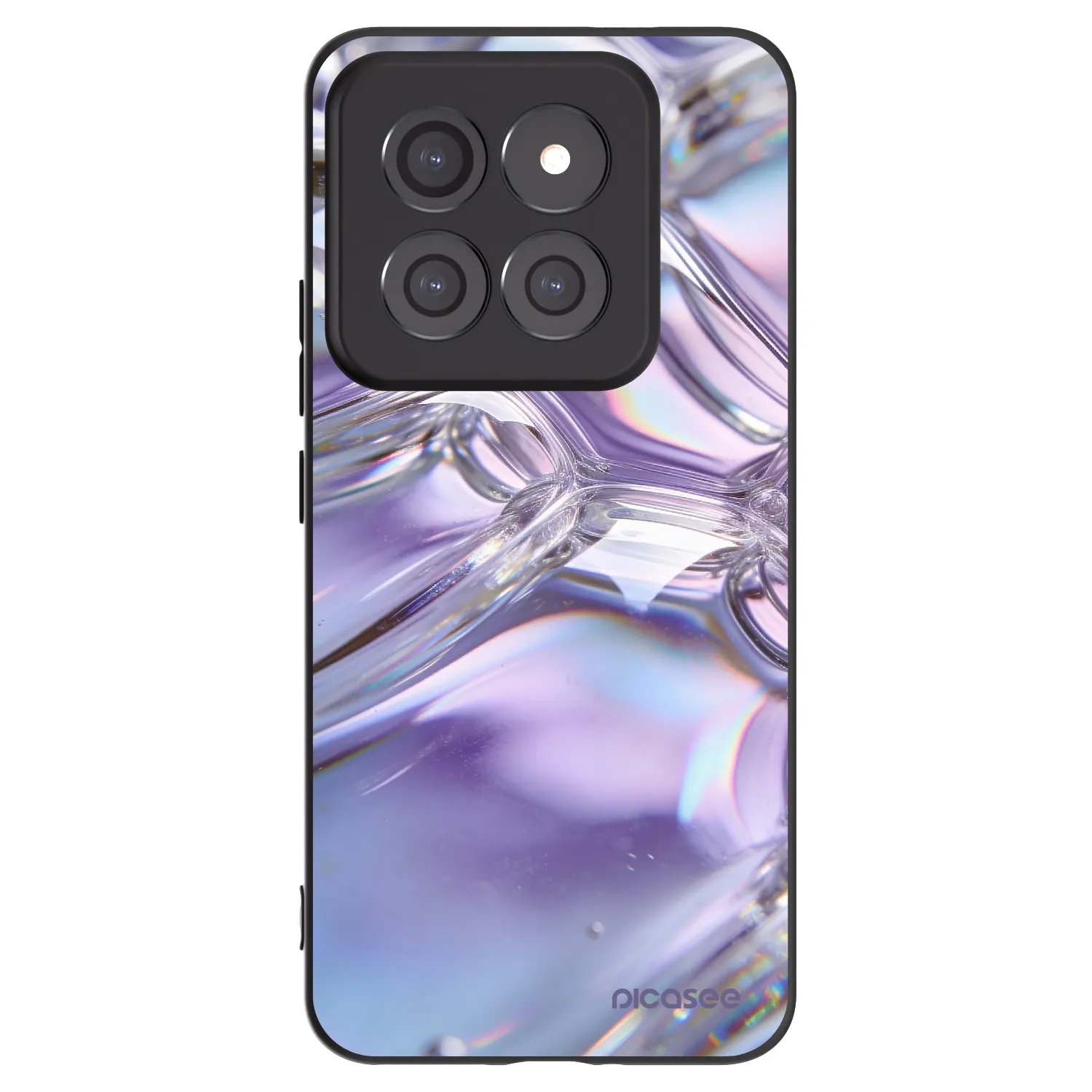 Picasee Xiaomi 14 Pro Hülle - Schwarzes Silikon - Iridescent bubbles