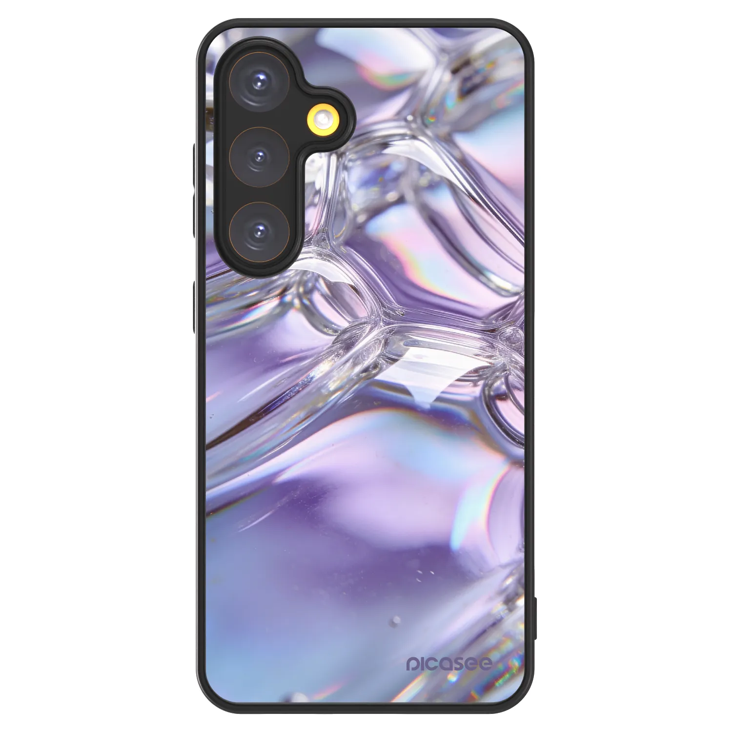 Picasee ULTIMATE CASE PowerShare für Samsung Galaxy S24 S921B 5G - Iridescent bubbles
