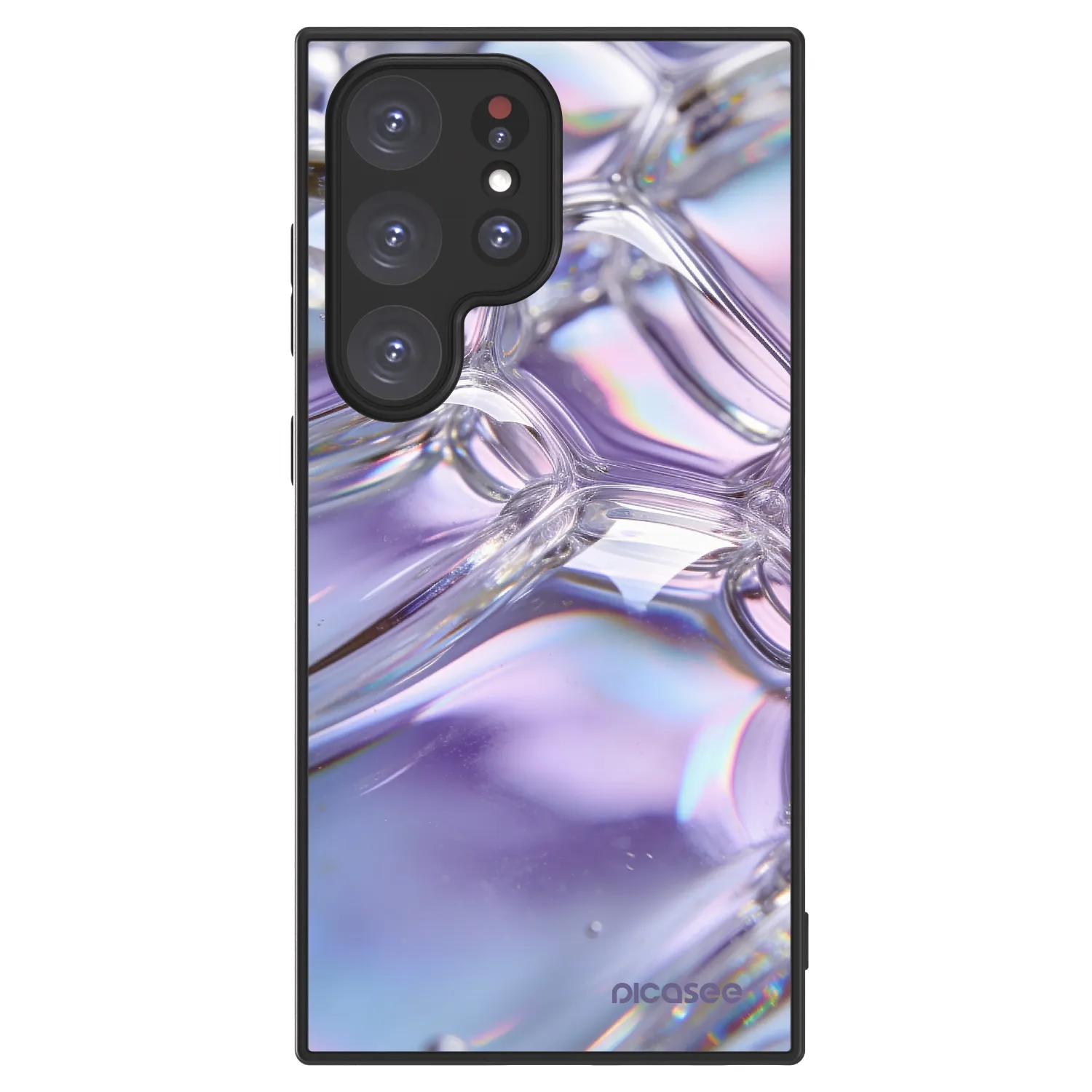 Picasee ULTIMATE CASE PowerShare für Samsung Galaxy S24 Ultra S928B 5G - Iridescent bubbles