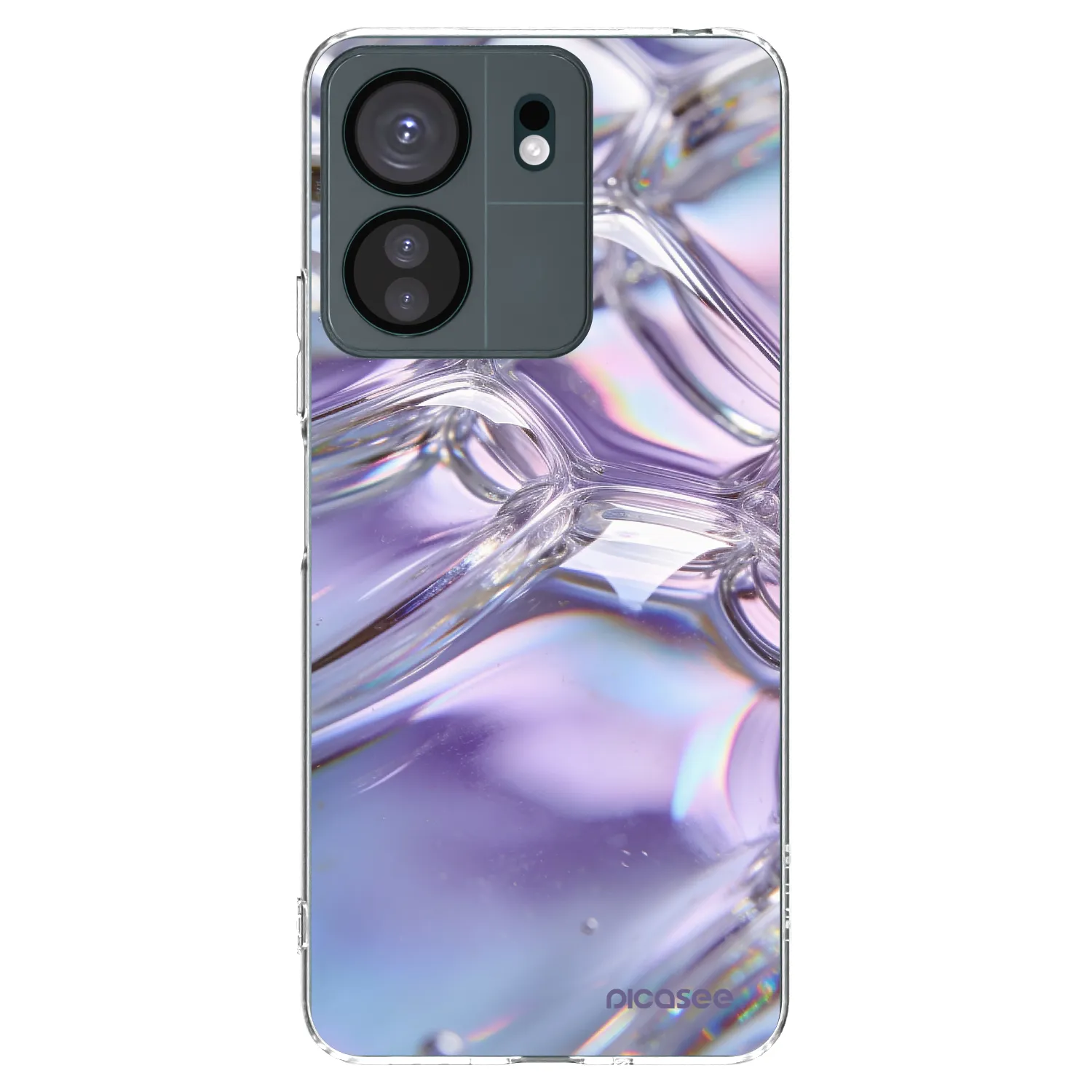 Picasee Xiaomi Redmi 13C 4G Hülle - Transparentes Silikon - Iridescent bubbles