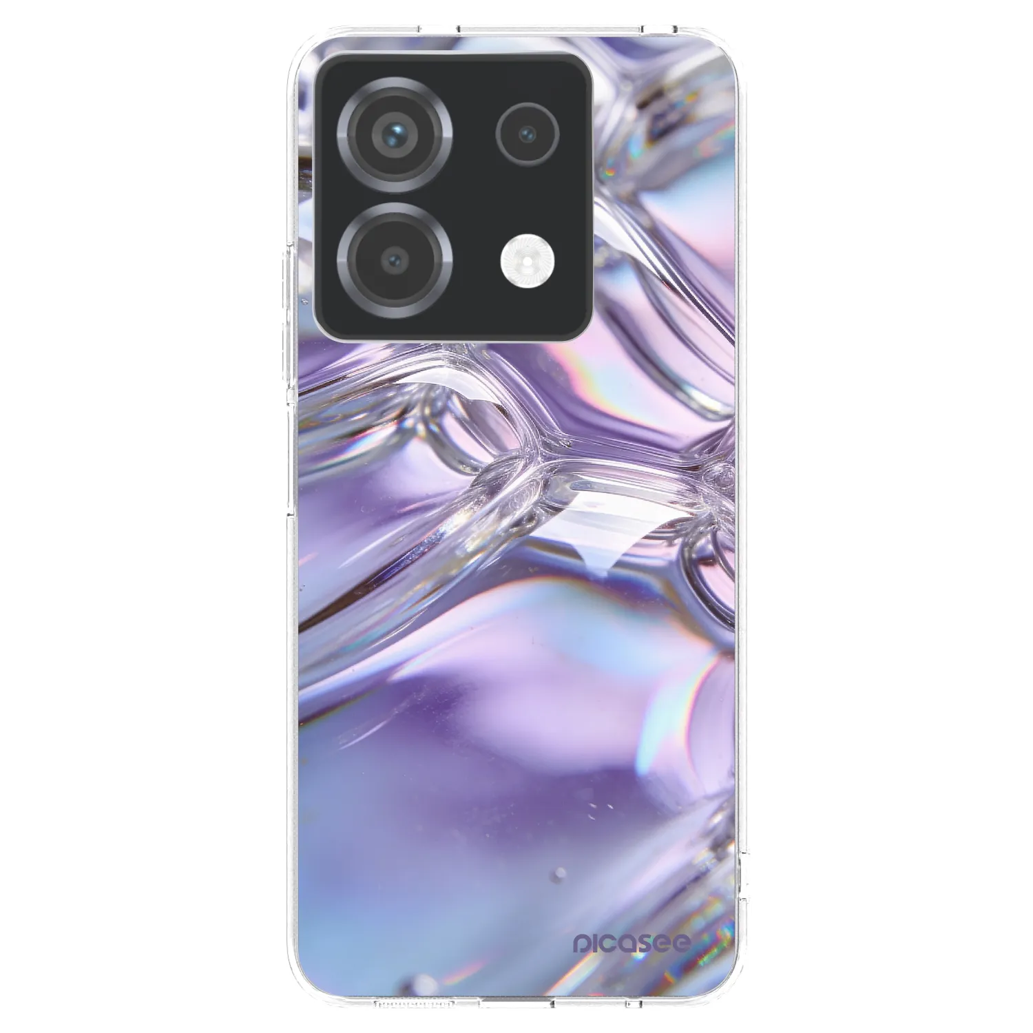 Picasee Xiaomi Poco X6 Hülle - Transparentes Silikon - Iridescent bubbles