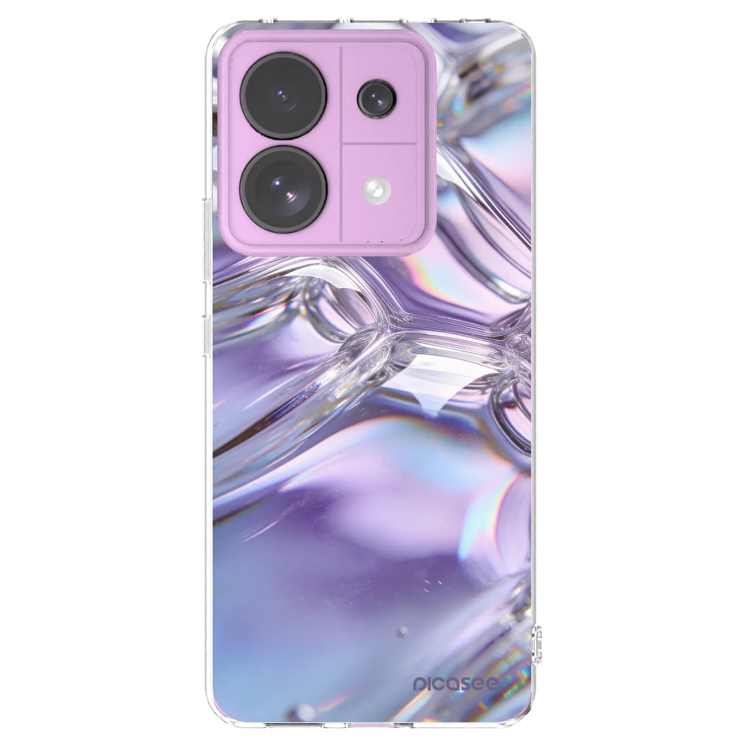 Picasee Xiaomi Redmi Note 13 Pro 5G Hülle - Transparentes Silikon - Iridescent bubbles