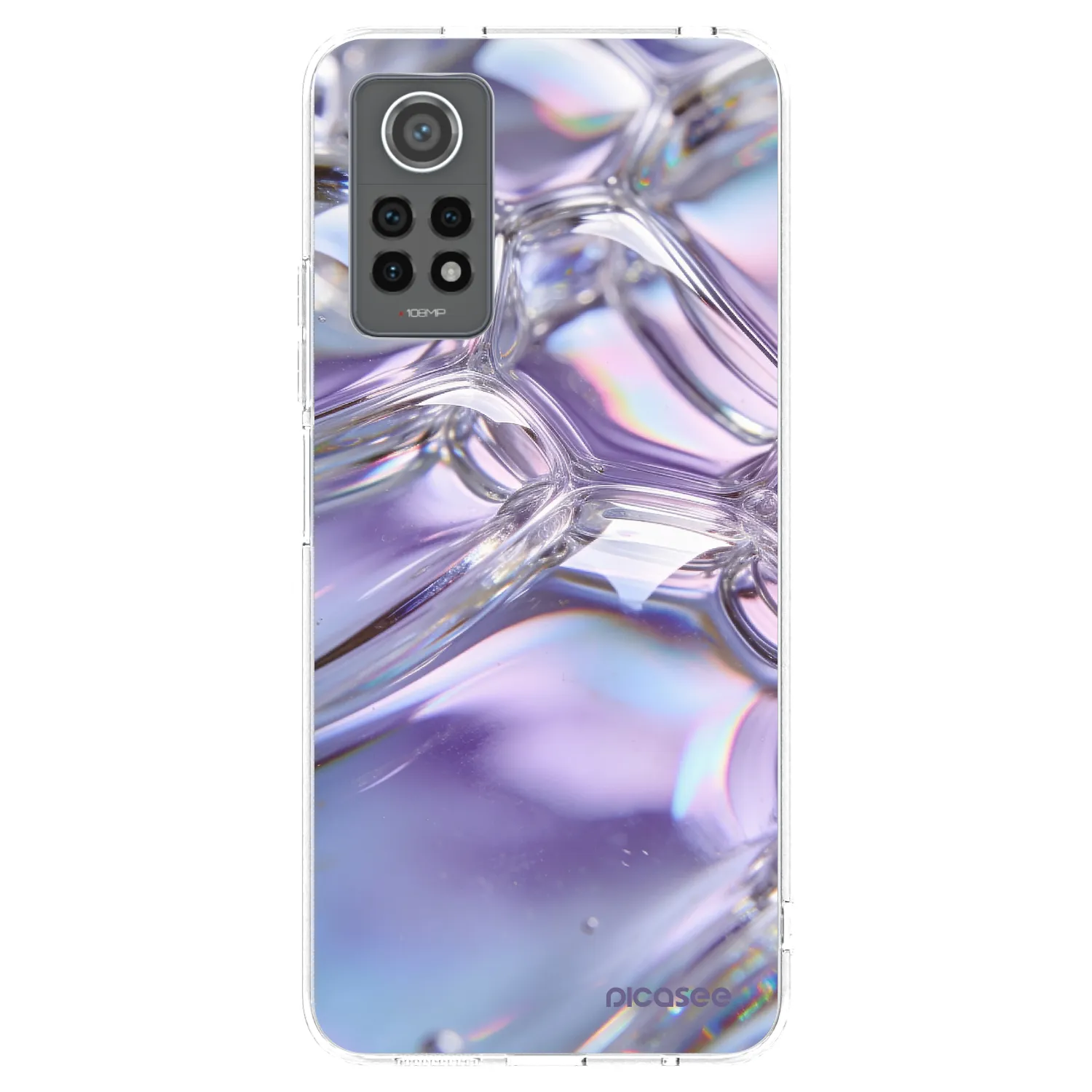 Picasee Xiaomi Redmi Note 12 Pro 4G Hülle - Transparentes Silikon - Iridescent bubbles