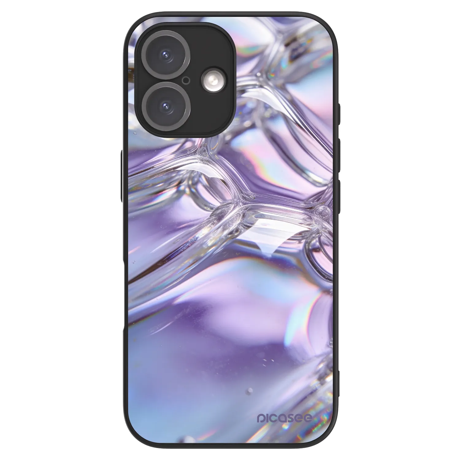 Picasee ULTIMATE CASE MagSafe für Apple iPhone 16 - Iridescent bubbles