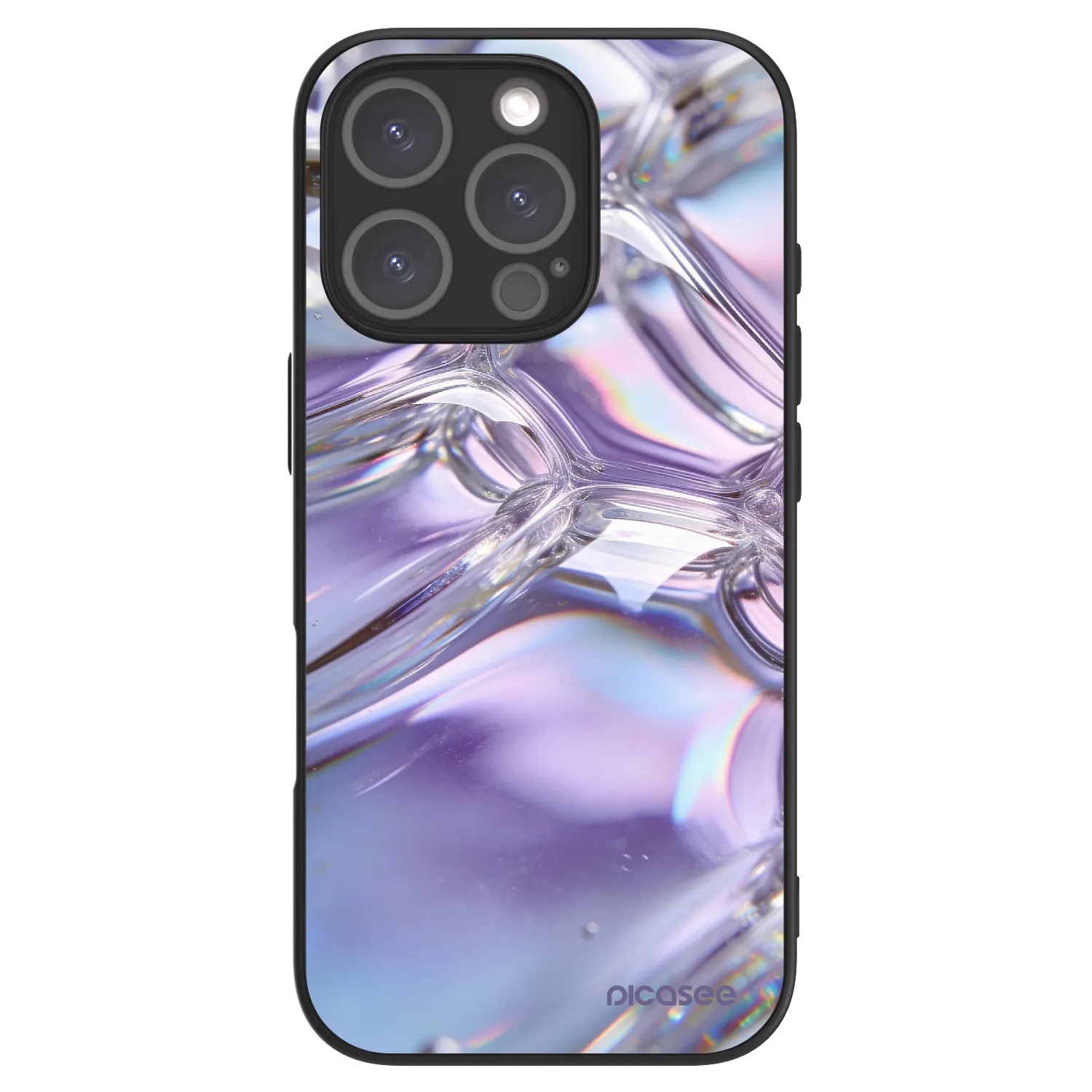 Picasee ULTIMATE CASE MagSafe für Apple iPhone 16 Pro - Iridescent bubbles