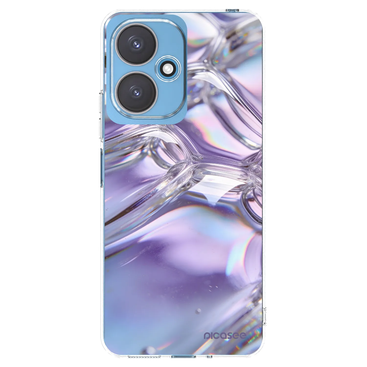 Picasee Xiaomi Redmi 13C 5G Hülle - Transparentes Silikon - Iridescent bubbles