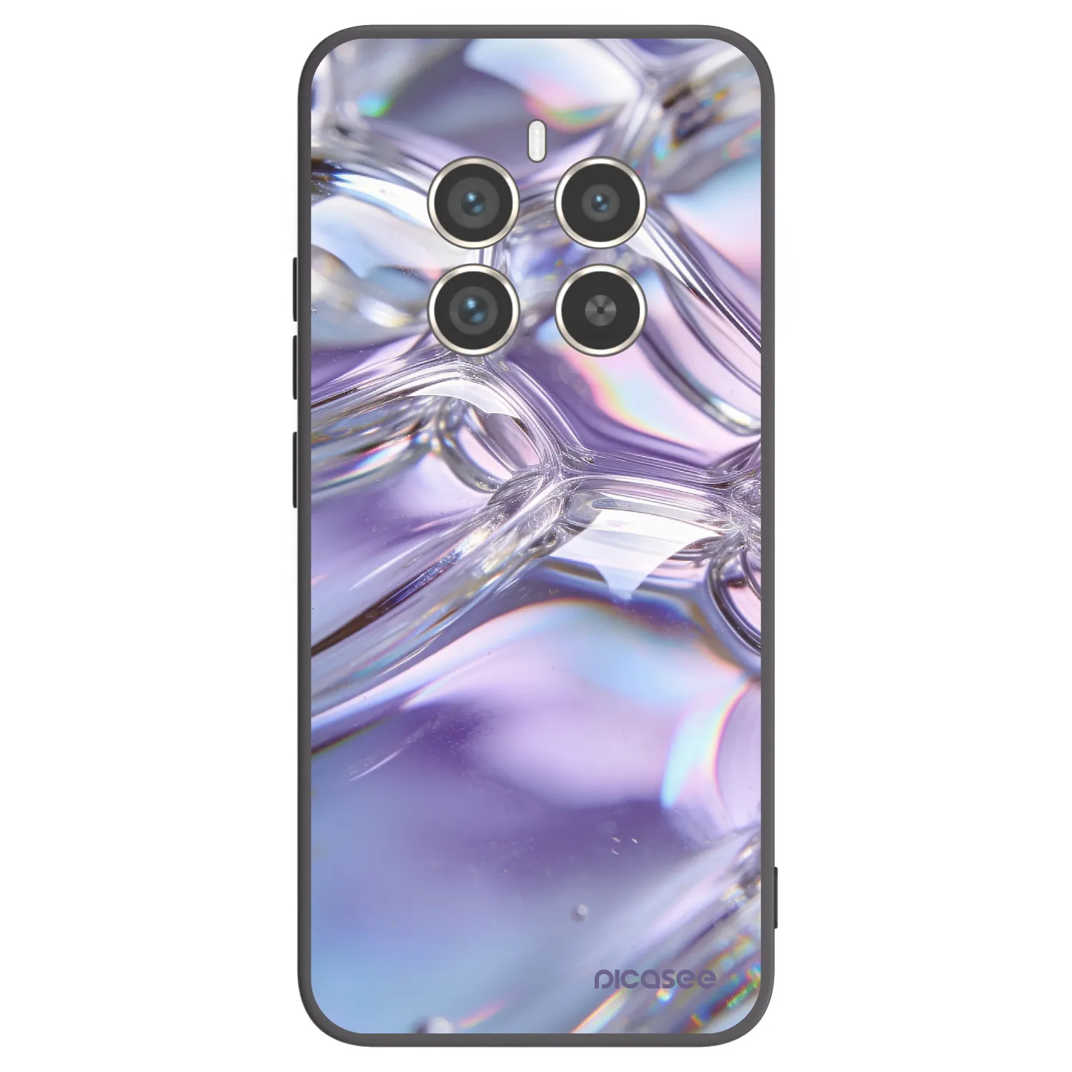 Picasee Realme 12 Pro 5G Hülle - Schwarzes Silikon - Iridescent bubbles