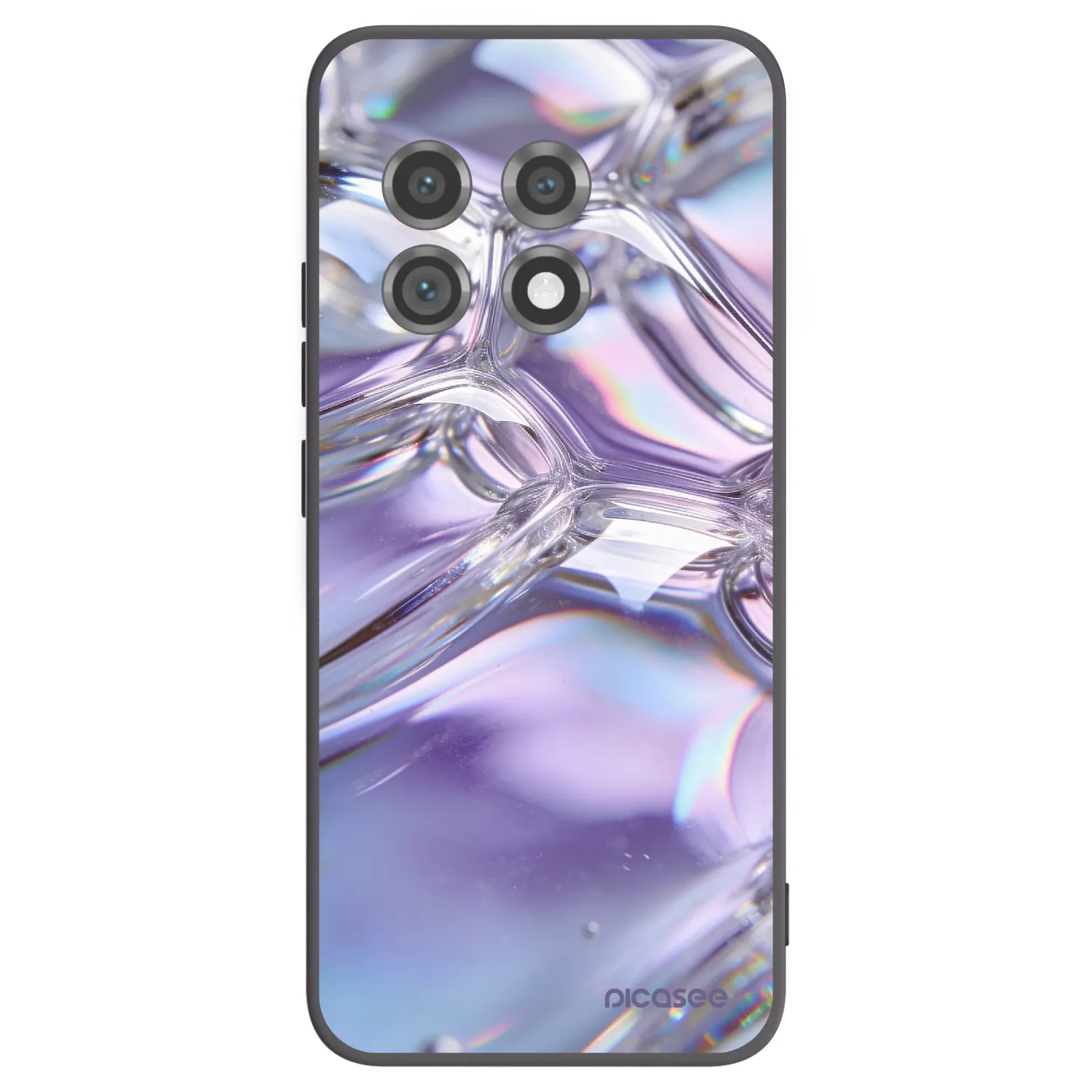 Picasee OnePlus 11 5G Hülle - Schwarzes Silikon - Iridescent bubbles