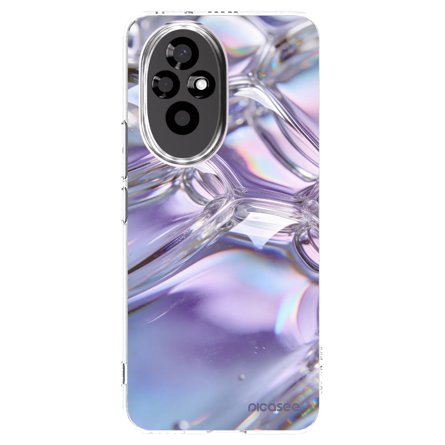 Picasee Honor 200 Pro 5G Hülle - Transparentes Silikon - Iridescent bubbles