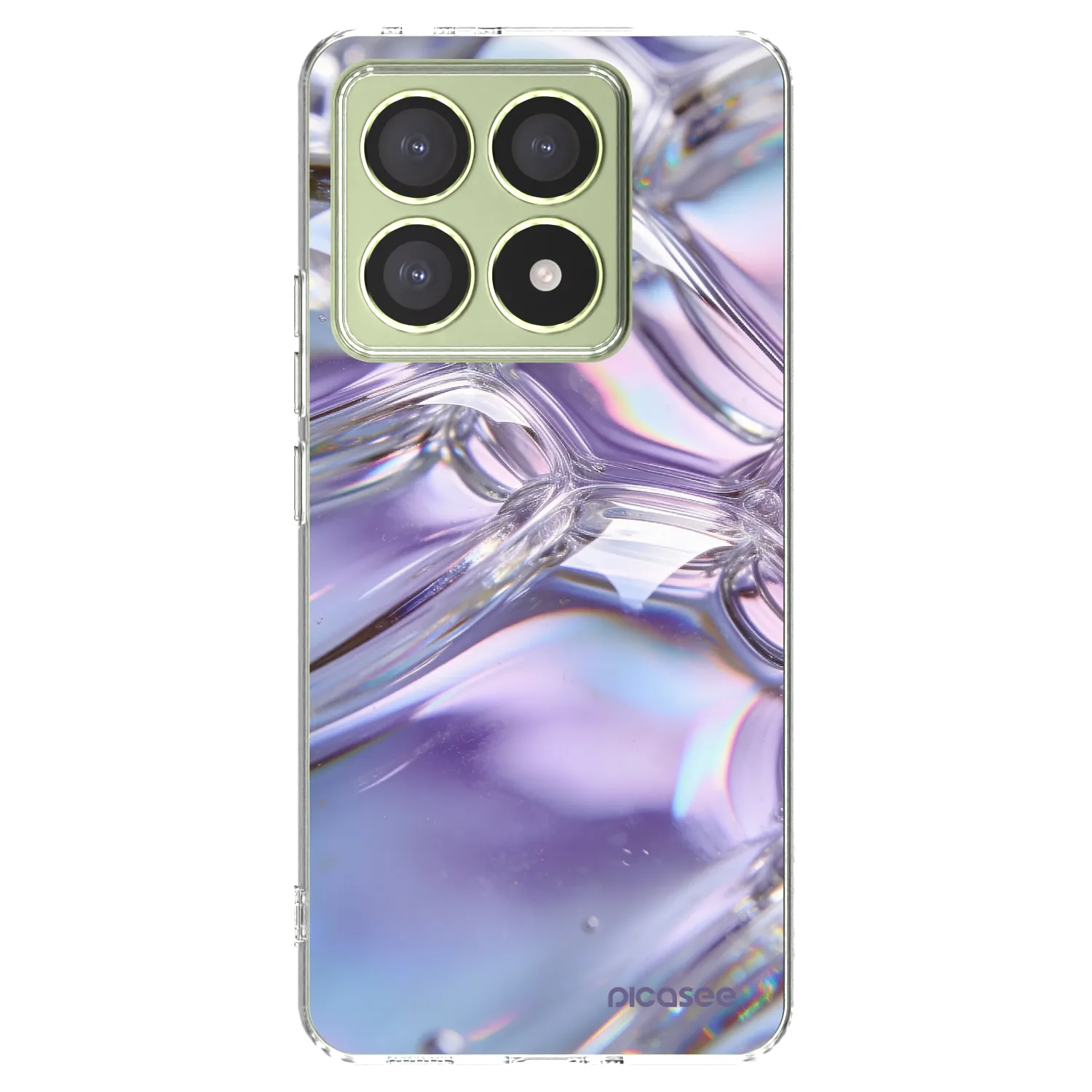 Picasee Xiaomi 14T Hülle - Transparentes Silikon - Iridescent bubbles