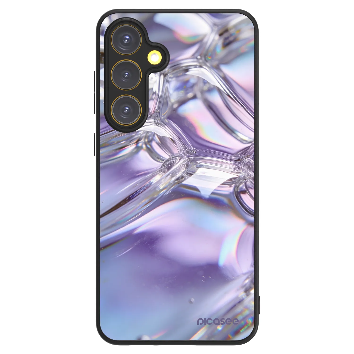 Picasee ULTIMATE CASE PowerShare für Samsung Galaxy S24 FE S721B - Iridescent bubbles