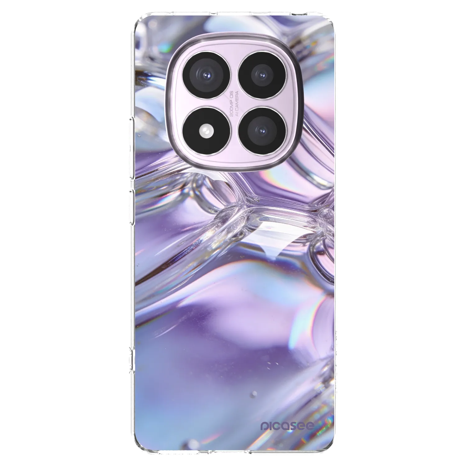 Picasee Xiaomi Redmi Note 14 Pro 5G Hülle - Transparentes Silikon - Iridescent bubbles