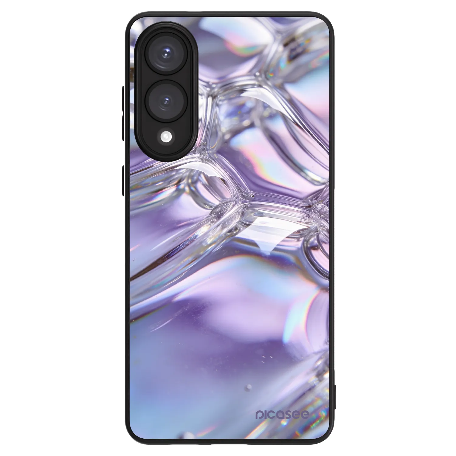 Picasee ULTIMATE CASE PowerShare für Samsung Galaxy S25 Edge 5G - Iridescent bubbles